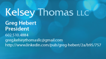 Kelsey Thomas business card