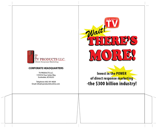 TV Products information folder TV Products information folder